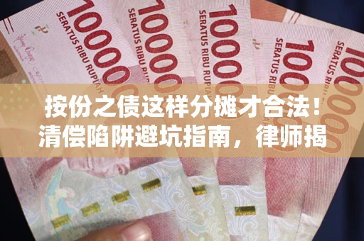 武汉按份之债这样分摊才合法！清偿陷阱避坑指南，律师揭秘关键条款
