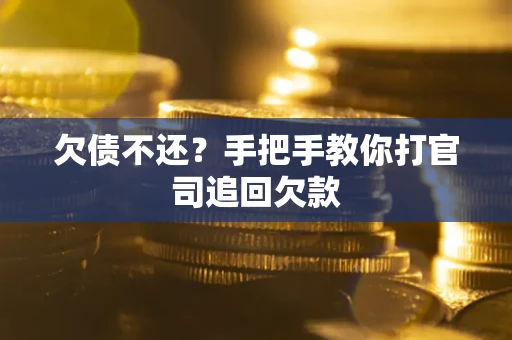 武汉欠债不还？手把手教你打官司追回欠款