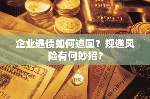 武汉企业逃债如何追回？规避风险有何妙招？