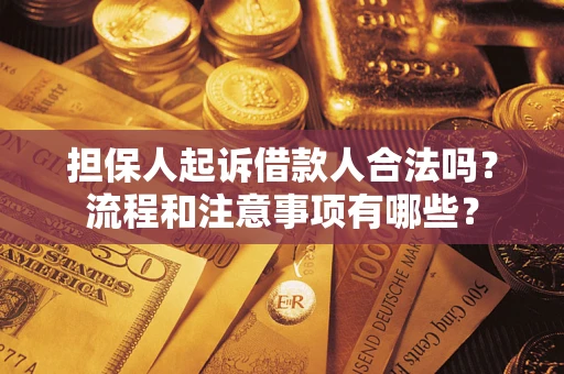 武汉担保人起诉借款人合法吗？流程和注意事项有哪些？