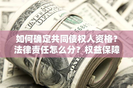 武汉如何确定共同债权人资格？法律责任怎么分？权益保障技巧揭秘！