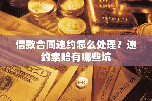 武汉借款合同违约怎么处理？违约索赔有哪些坑