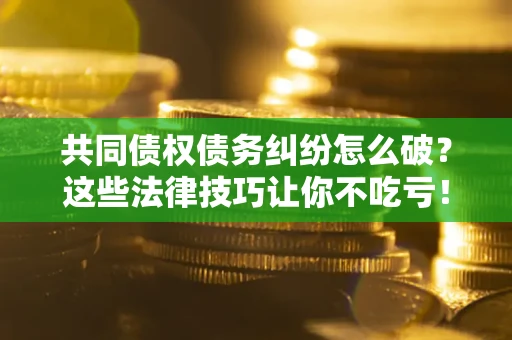武汉共同债权债务纠纷怎么破？这些法律技巧让你不吃亏！