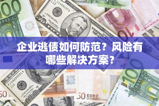 武汉企业逃债如何防范？风险有哪些解决方案？