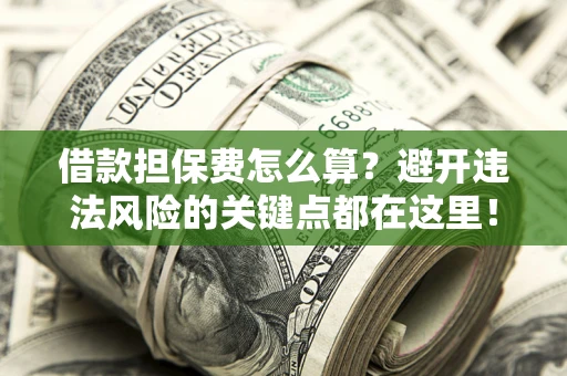 武汉借款担保费怎么算？避开违法风险的关键点都在这里！