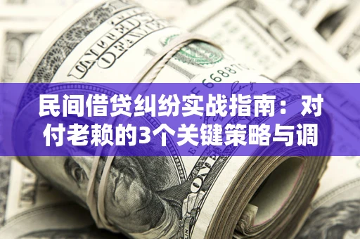 武汉民间借贷纠纷实战指南：对付老赖的3个关键策略与调解盲区解析