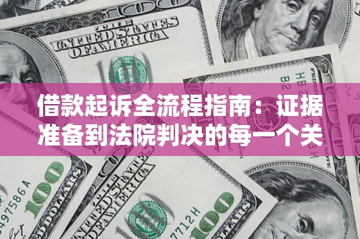 武汉借款起诉全流程指南：证据准备到法院判决的每一个关键步骤