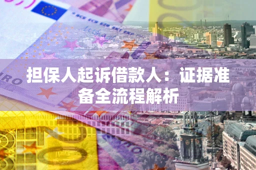 武汉担保人起诉借款人：证据准备全流程解析