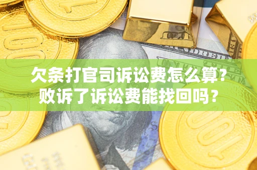 武汉欠条打官司诉讼费怎么算？败诉了诉讼费能找回吗？