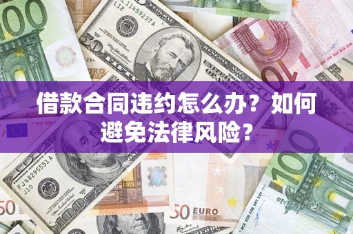 武汉借款合同违约怎么办？如何避免法律风险？