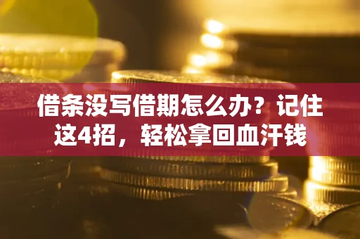 武汉借条没写借期怎么办？记住这4招，轻松拿回血汗钱