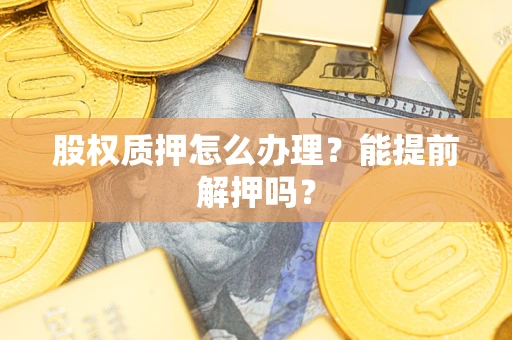 武汉股权质押怎么办理？能提前解押吗？